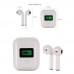 TWS Mini Wireless Earbuds,Bluetooth 5.0 Stereo Headset Auto Pairing Stereo Calls Built-in Mic LCD Display Charging Case